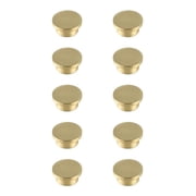 Elegant Decor Trovon 1.6 Diameter Brushed Gold Oversize Round Knob Multipack Set of 10