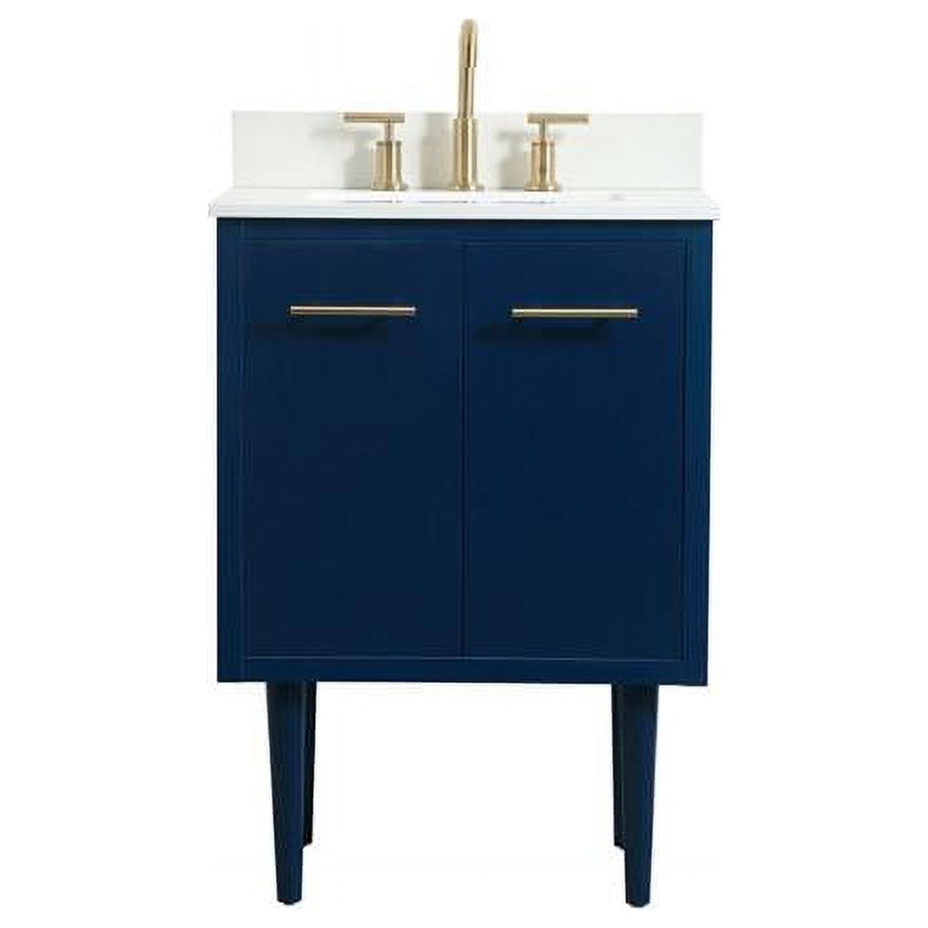 Elegant Decor VF48024MBLBS 24 in. Single Bathroom Vanity, Blue with