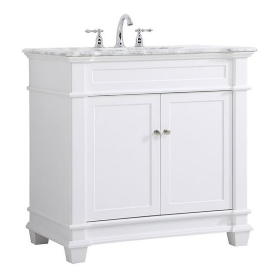 36 inch Single Bathroom Vanity set in White