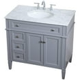 thumbnail image 1 of Elegant Kitchen and Bath 36 inch Single bathroom vanity in Grey, 1 of 16