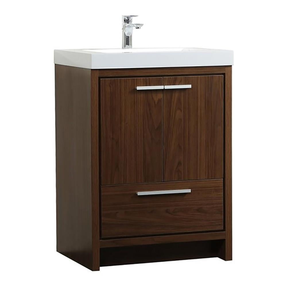 Elegant Kitchen and Bath 24 inch Single bathroom vanity in Walnut