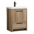 thumbnail image 1 of 24 inch single bathroom vanity in natural oak, 1 of 8