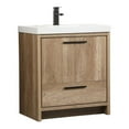 thumbnail image 1 of 30 inch single bathroom vanity in natural oak, 1 of 8