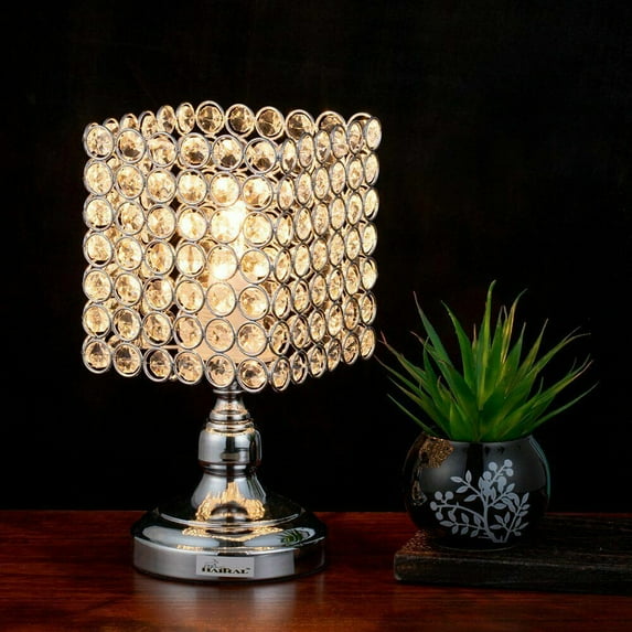 Elegant Decorative Bedside Crystal Lamp for Kids Room Living Room