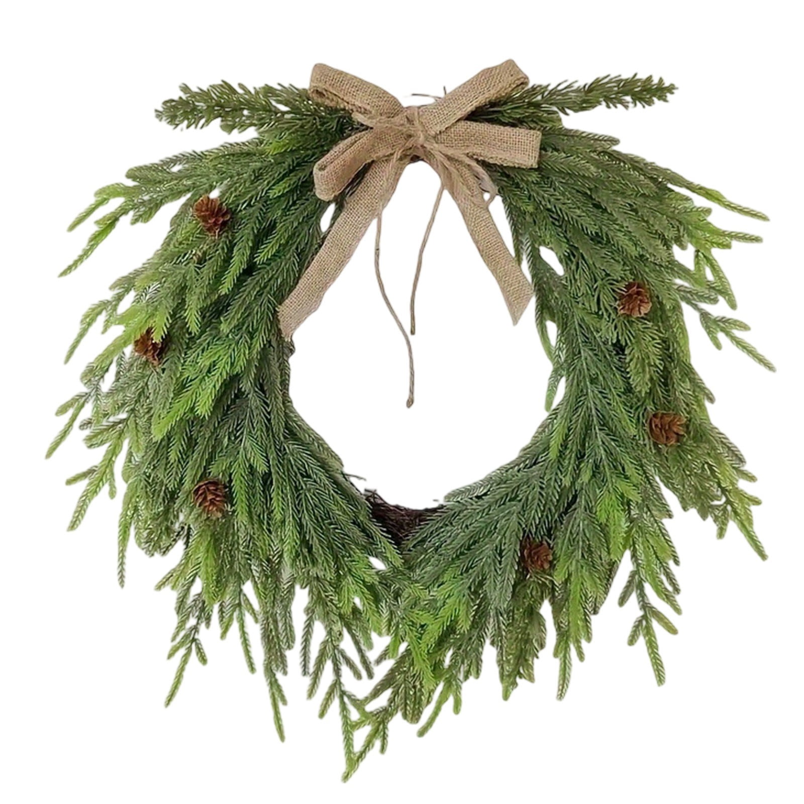 Elegant Decorative Front Door Wreath Floral Arrangement With Greenery ...