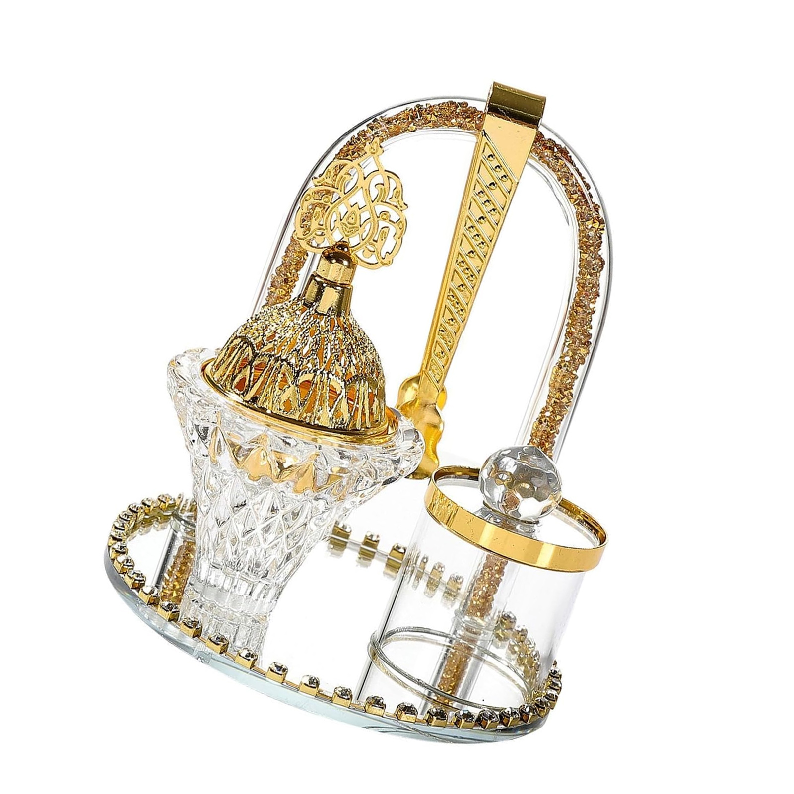 Elegant Decorative Incenses Burners Holder Set With Tray Clip Storage Jar For Holiday Gift Living Room Display