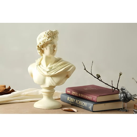 Elegant Decorative Object, Cream Color, 8.7 x 3.9 x 12.6 Inches | Made of 100% Polyester, Soft Texture & Stylish Design