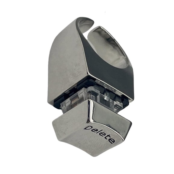 Elegant Deletes Keyboard Rings with Minimalists Charm Stylish Outfits Daily Use