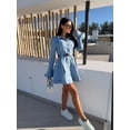 thumbnail image 1 of Elegant Denim Dress with Belt, 1 of 1