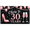thumbnail image 1 of Elegant Design Birthday Banner Cheers 30 Years Party Decoration Elegant Party Balloon for Celebration Event Indoor, 1 of 9
