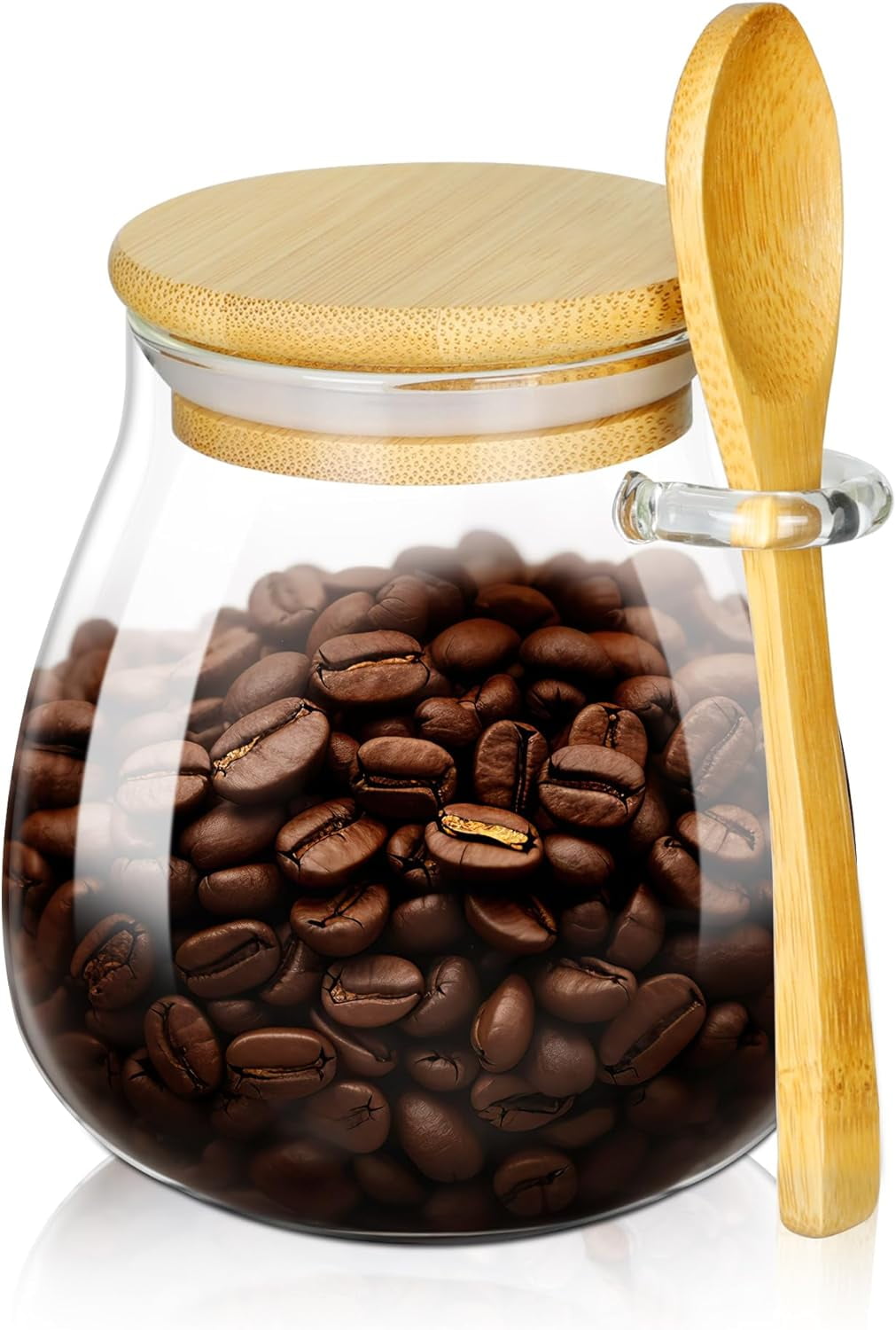 Elegant Design Clear Glass 2Pcs Kitchen & Coffee Bar Accessories Sugar