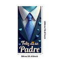 thumbnail image 1 of Elegant Design Feliz dia del Padre Necktie Banner for Father's Day Celebration Home Decoration, 1 of 6