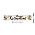 thumbnail image 1 of Elegant Design Happy Retirement Gold Confetti Celebration Banner for Retirement Party Indoor Decoration Photo Backdrop, 1 of 8