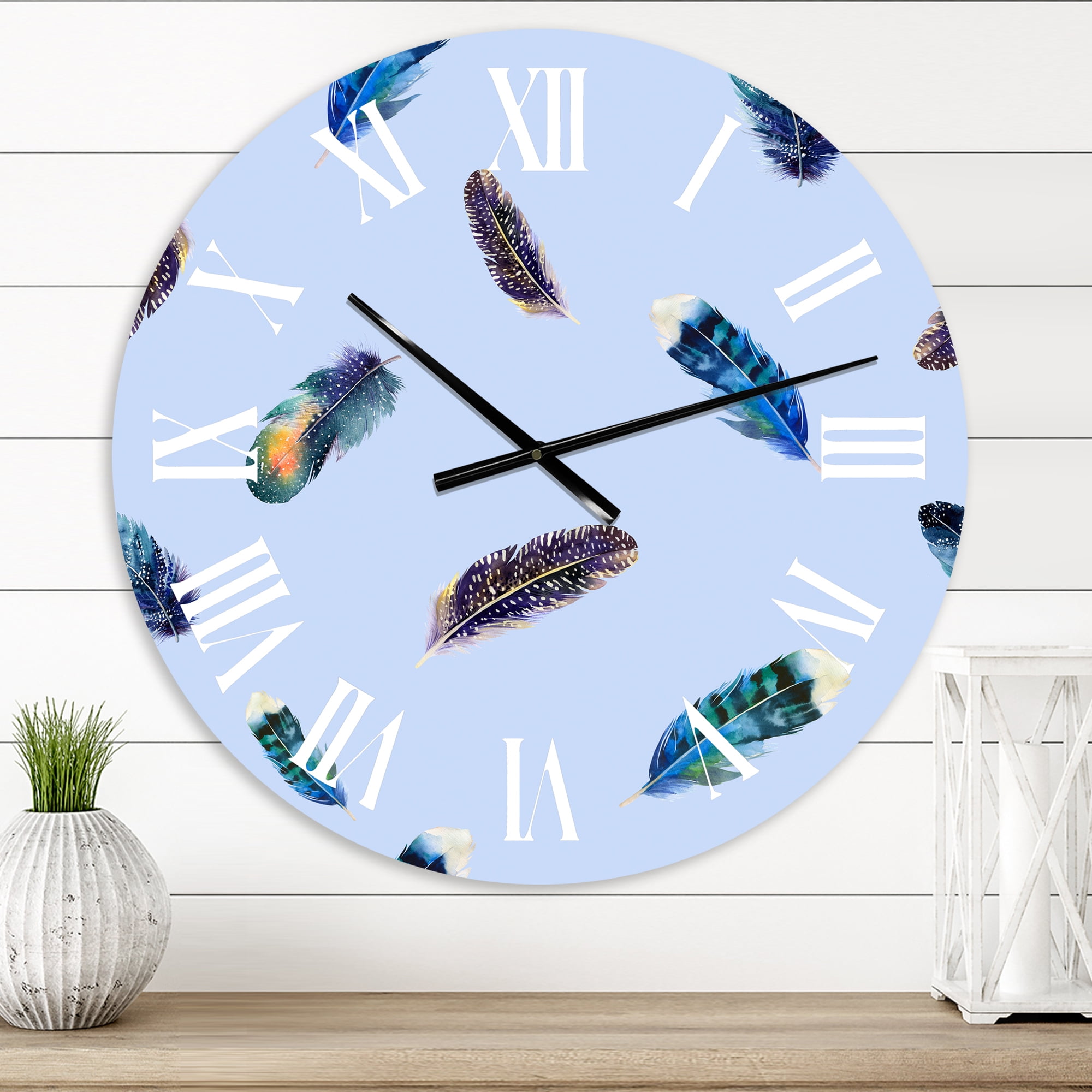 Elegant Designs 23" Farmhouse Wall Clock