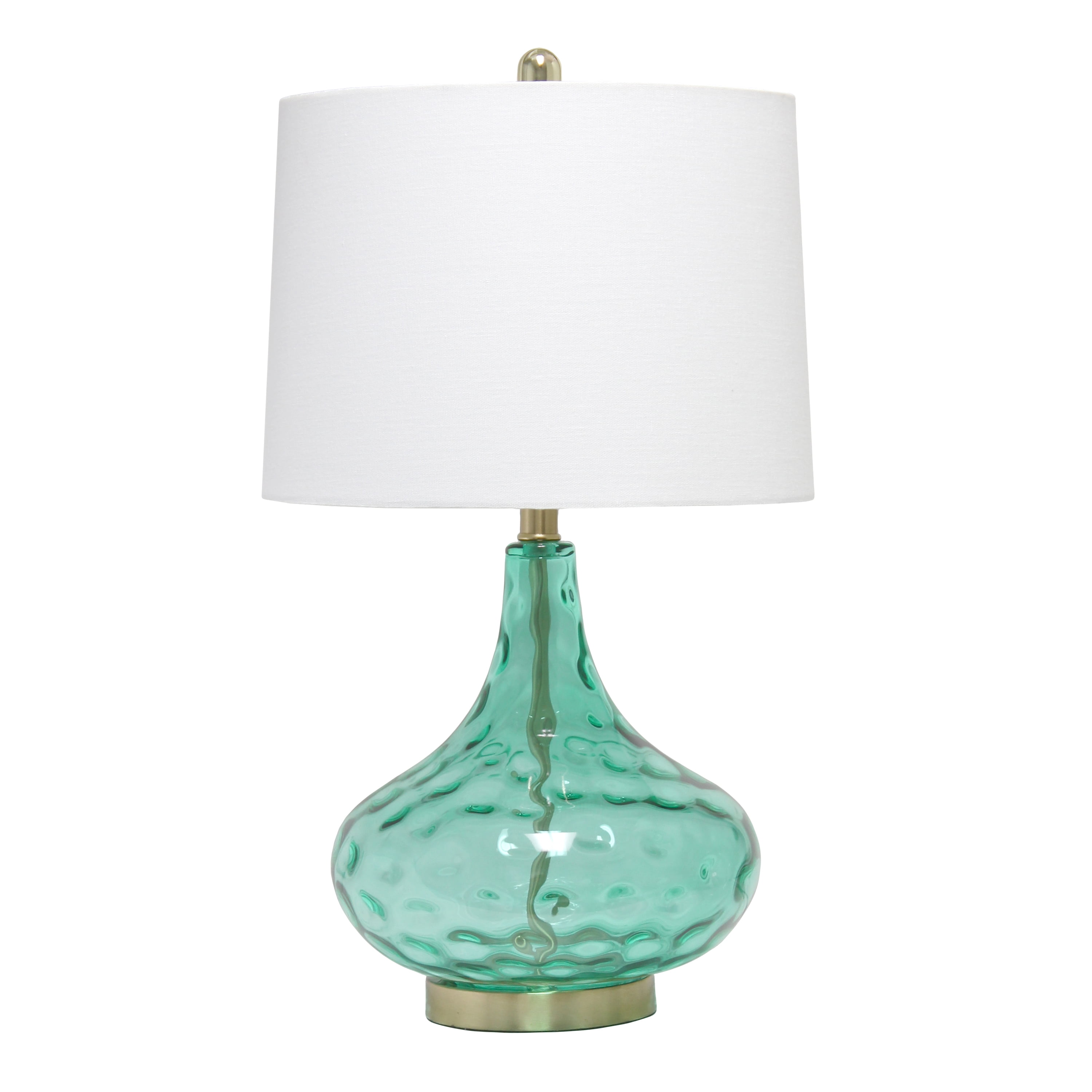 Elegant Designs 24" Modern Refined Bubbly Colored Glass Table Lamp with ...