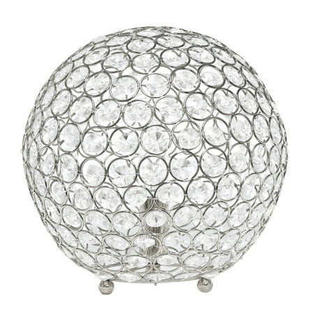 Elegant Designs - Elipse 10 Inch Crystal Ball Sequin Table Lamp