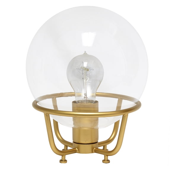 Elegant Designs Glass Crystal Ball Table Lamp