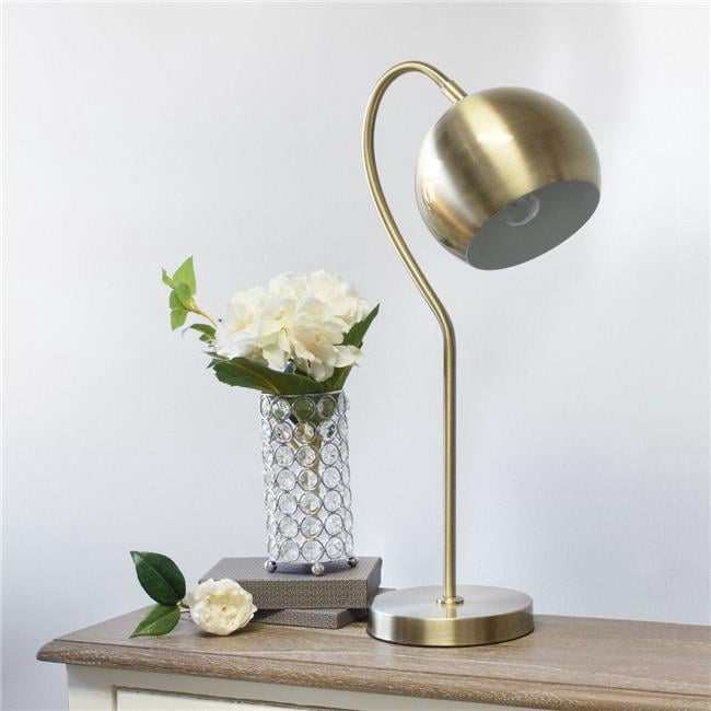 Elegant Designs Half Moon Table Lamp. Antique Brass - Walmart.com
