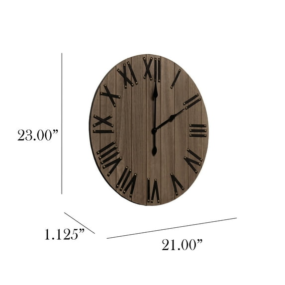 Elegant Designs Small Rustic Clock