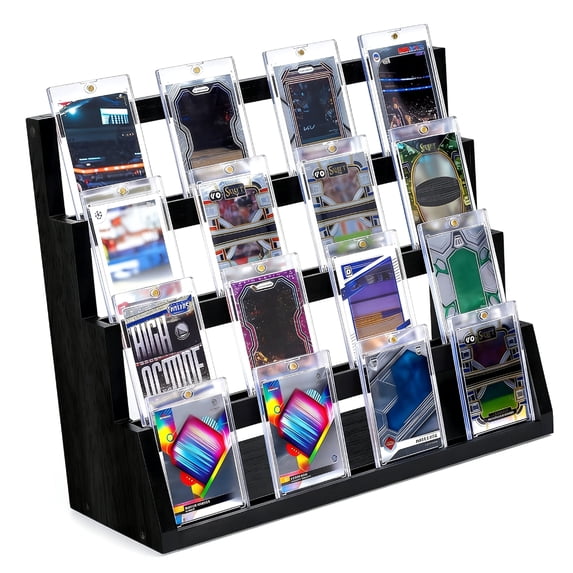 Elegant Desktop Card Rack Perfect For Sports Memorabilia Display
