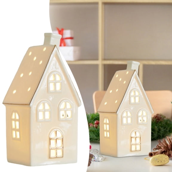 Elegant Desktop Sculpture Festive Ceramic Tabletop Display Piece for Interior Design