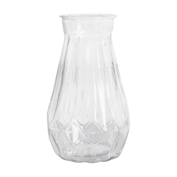 Elegant Diamond-Cut Hydroponic Planter, Durable Plastic Vase, Shatterproof Self-Watering Design for Indoor Use, Perfect for Home or Office Decor, Ideal for Plant Enthusiasts