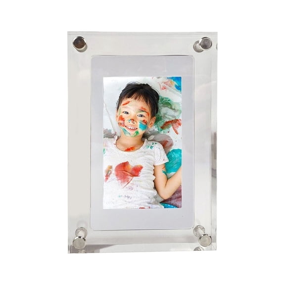 Elegant Digital Frame with Video Playback Acrylic Panel USB Powered 5/7/10in Size Family Memory Decor