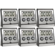 Elegant Digital Kitchen Timer - Stainless Steel Model eT-23, Super Strong Magnetic Back, Loud Alarm, Large Display, Auto Memory, Auto Shut-Off by