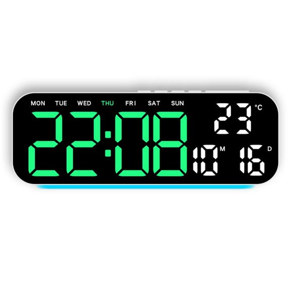 Elegant Digital Table Clock Multicolor Night Light Constructed In Progressive Alarm Suitable For Nearby Desk