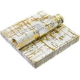 thumbnail image 1 of Elegant Disposable Dinnerware - Arctic Collection, Luncheon Napkins, Gold, 1 of 5