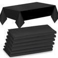 Elegant Disposable Tablecloths 6Pack Versatile & EasyClean Plastic