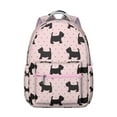 thumbnail image 1 of Elegant Dog Bone and Paw Prints Lightweight School Bag Compact Travel Backpack Cute Small Backpack for School Pet Fans, 1 of 6