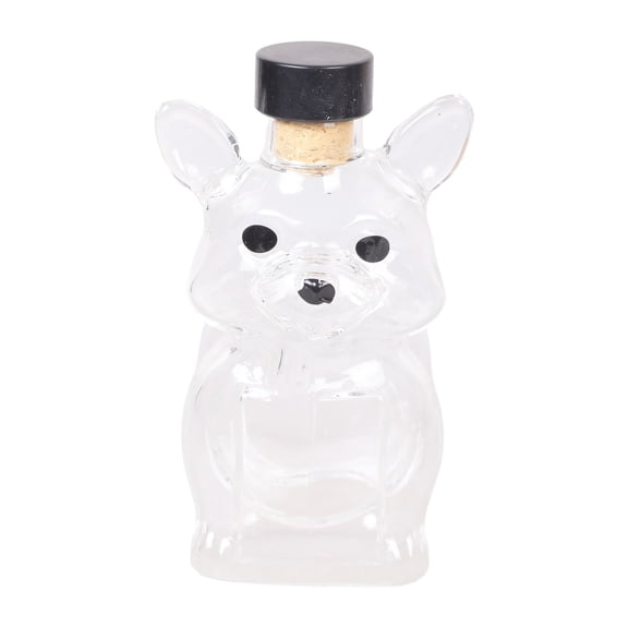 Elegant Dog Figurine Liquor Bottle Clear Glass Decanter For Spirits Display Presentation