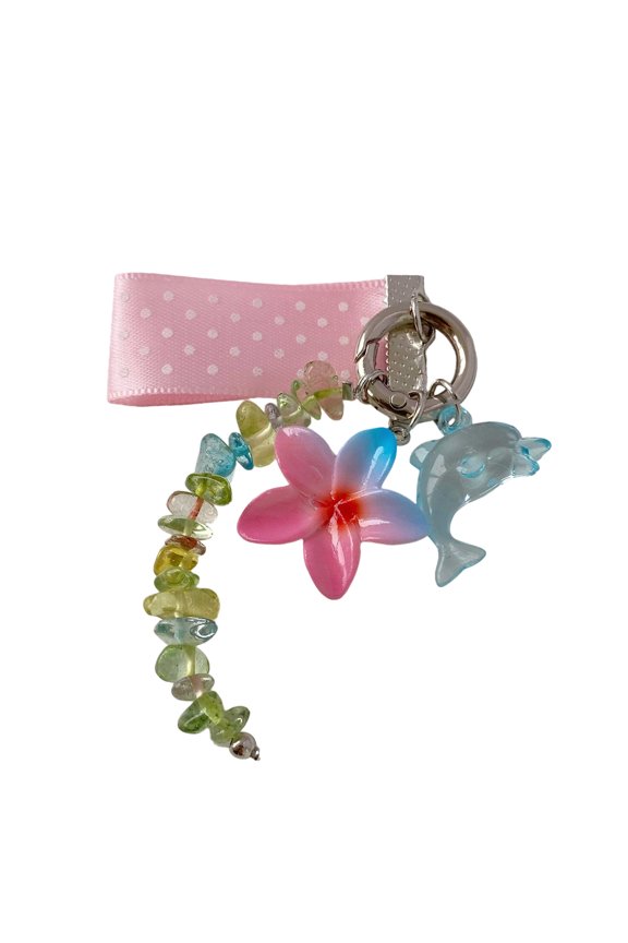 Elegant Dolphins Shaped Keychain With Delicate Lace And Seashells Detail Key Accessory Ideal For Gifts And Decors