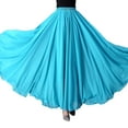 thumbnail image 1 of Elegant Double Layers Ballet Lyricals Dance Skirt for Women Big Swing Performances Long Skirt with Elastic Waist Lining, 1 of 8