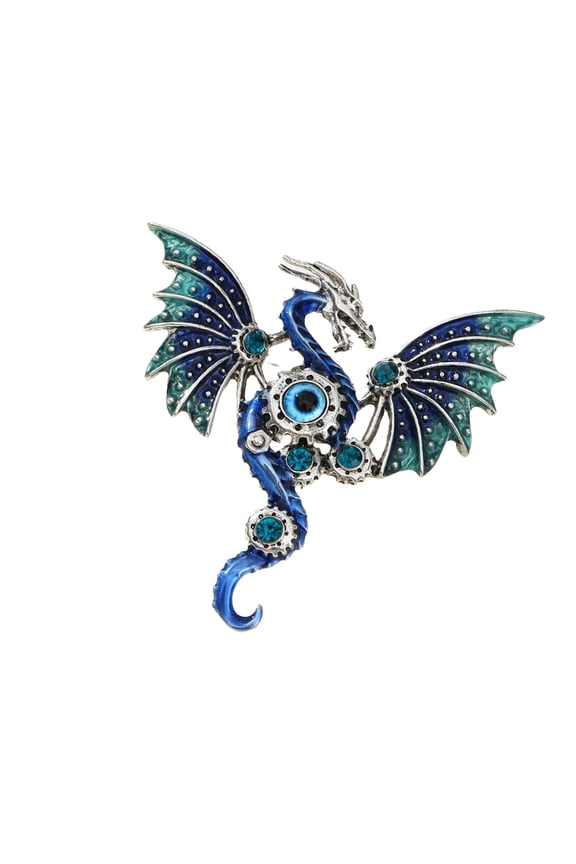 Elegant Dragon Inspired Brooch for Everyday Wear Sturdy Metal Pin Suitable for All Styles Preferences