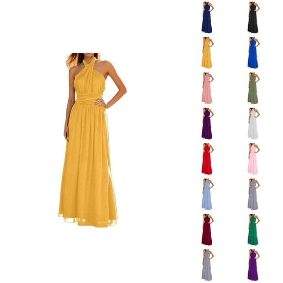 Elegant Dresses for Women Wedding Guest Dresses for Women Dress With Bandeau Bridesmaid Dress Way Dress Long Plus Size Convertible Wrap Dress