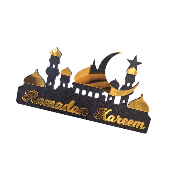 Elegant Eid Place Cards Personalizeds Acrylic Ramadans Dinner Setting with Mubaraks