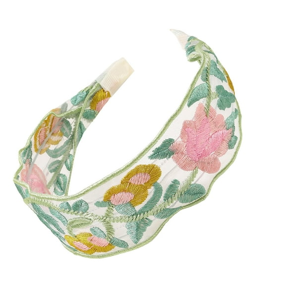 Elegant Embroider Flower Headband For Women Breathable New Chinese Styles Hairhoop For Vintage Styles and Everyday Use