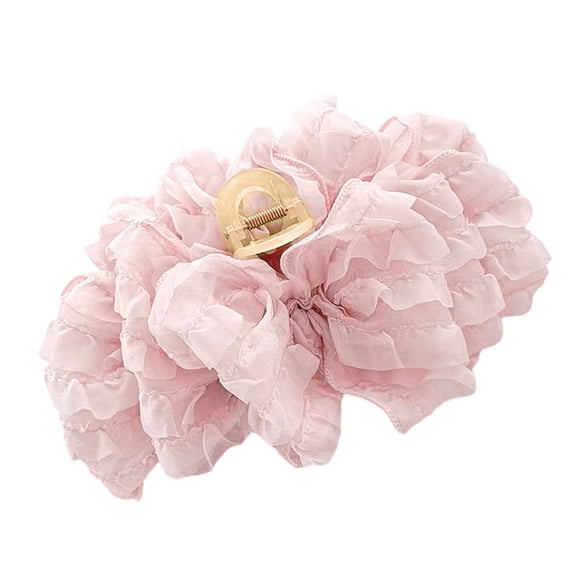 Elegant Embroidered Arylic Hair Clip Claw Unique Women's Hair Accessory for Daily Outings and Casual Gatherings