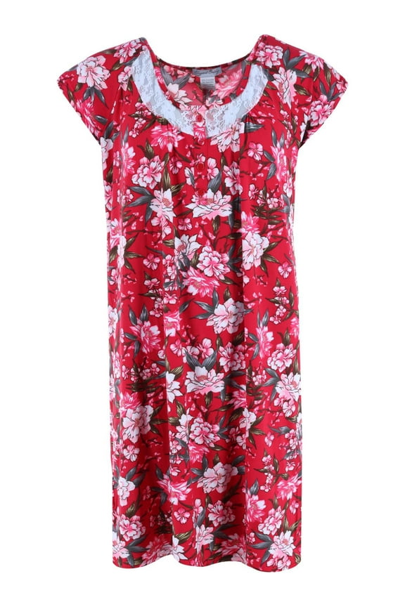 Burgundy Floral Gown (Women)