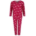 thumbnail image 1 of Elegant Emily  Burgundy Floral Print Pajama Set (Women), 1 of 4