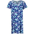 thumbnail image 1 of Elegant Emily  Floral Henley Short Sleeve Sleep Gown (Women), 1 of 4
