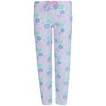 thumbnail image 1 of Elegant Emily  Floral Polysuede Open Bottom Pajama Pants (Women), 1 of 5