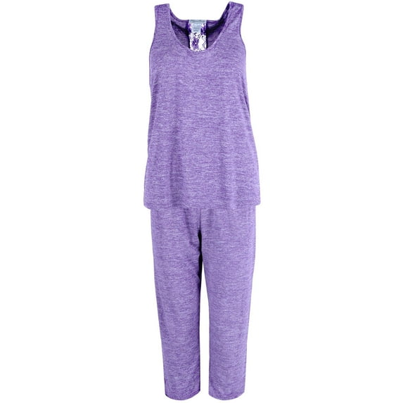Elegant Emily Tank and Capri Lounge Set (Women)