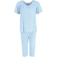 thumbnail image 1 of Elegant Emily  Tiny Daisy Capri Pajama Set (Women's Plus), 1 of 5