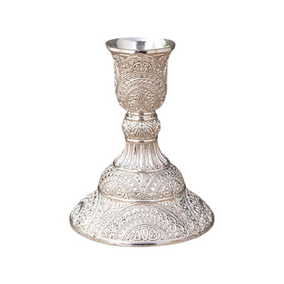 Elegant European Engraved Pattern Taper Holders Antique Metal Candlestick Candelabra For Table Centerpieces