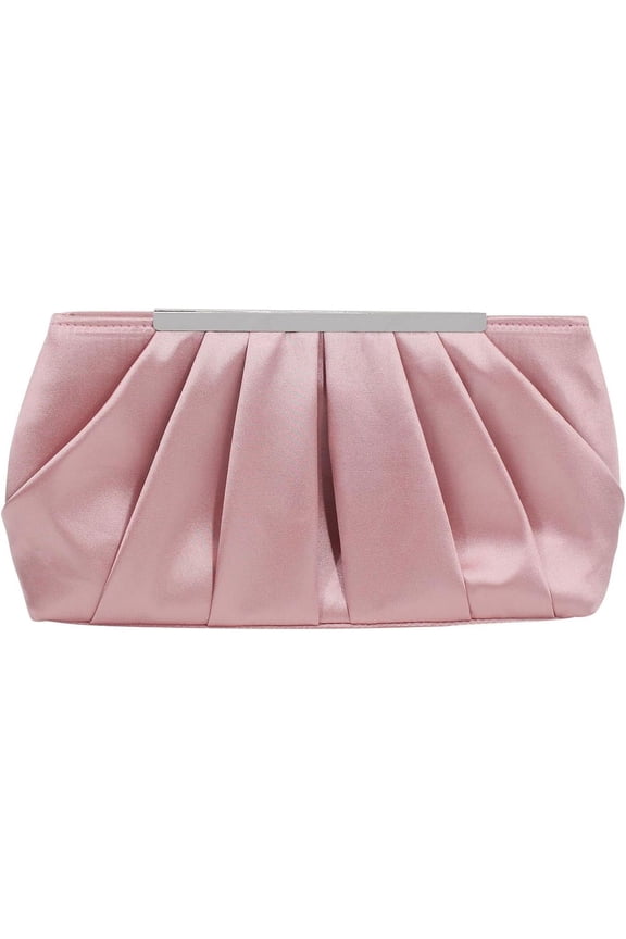 Elegant Evening Clutch Pleated Satin Bridal Purse Party Prom Banquet Handbag Shoulder Bag