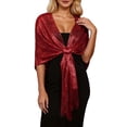 thumbnail image 1 of Elegant Evening Shawl Wrap formal Dinner Party Cover Up Stole for Wedding Reception Bridesmaid Prom Night Celebration, 1 of 4