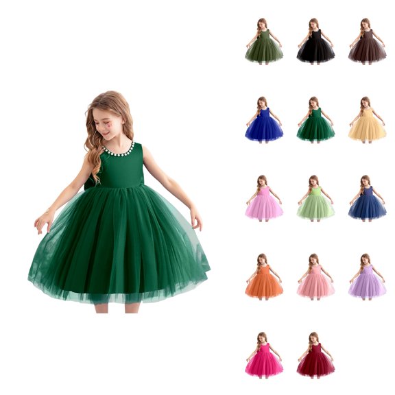 Elegant Everyday Girls Dress, Floral Design, Sleeveless Satin Hi-Lo A-Line for Piano Performances and Formal Events, Sizes 4-16